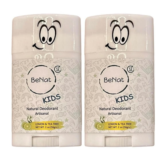 BeNat. 2-Pack. All-Natural Deodorant for Kids.