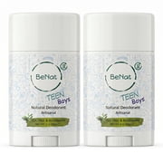 BeNat. 2-Pack. All-Natural Deodorant for Teen Boys Natural Ingredients