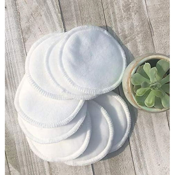 BeNat. 5-Pack. Reusable Facial Rounds Pads. Zero-waste. Eco-Friendly (Diameter 8")