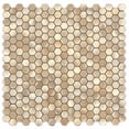 thumbnail image 1 of BeNice Peel and Stick Backsplash Tiles for Kitchen Hexagon Metal Mosaic Gold Champagne, 1 of 10