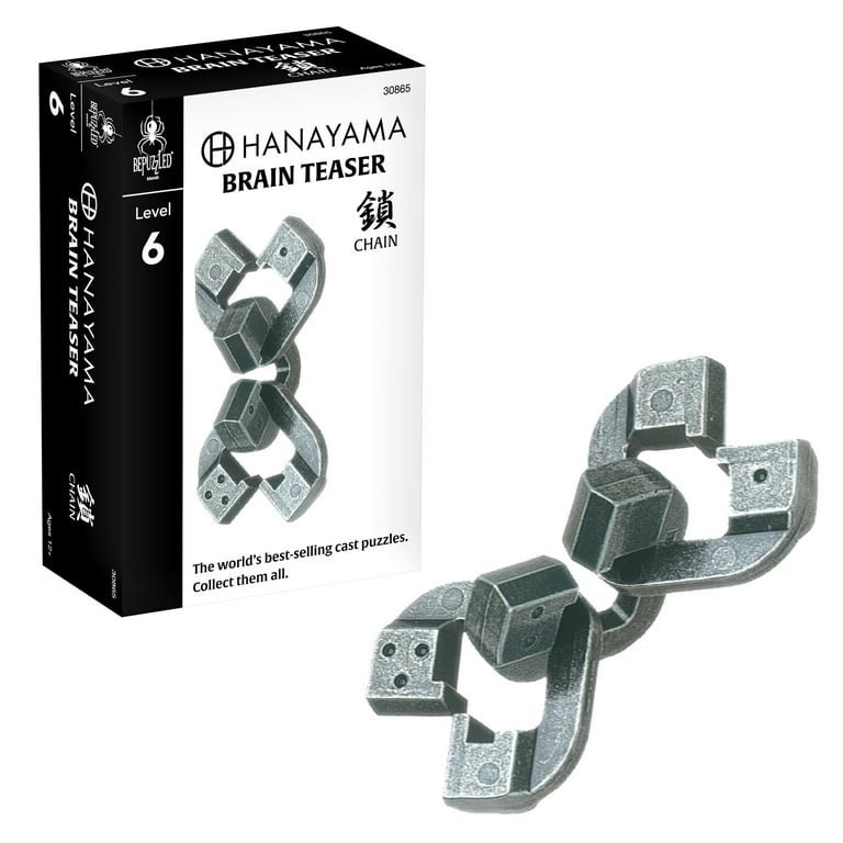 BePuzzled, Chain Hanayama Metal Brainteaser Puzzle Level 6 Ages 12