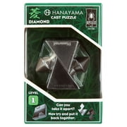 BePuzzled | Diamond Hanayama Cast Metal Brainteaser Puzzle Mensa Rated Level 1, for Ages 12 and Up