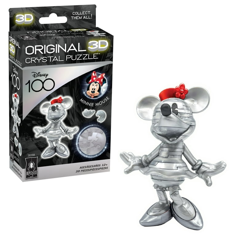 Bepuzzled Disney Platinum Minnie Original 3D Crystal Puzzle Ages 12
