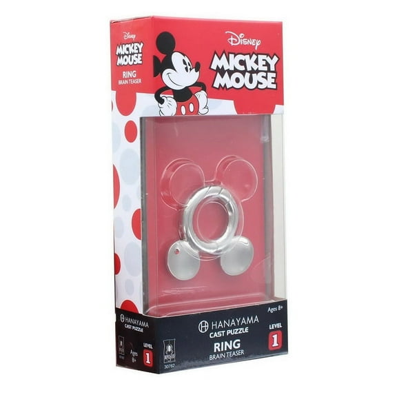 BePuzzled Hanayama Level 1 Cast Puzzle - Disney Mickey Mouse: Ring