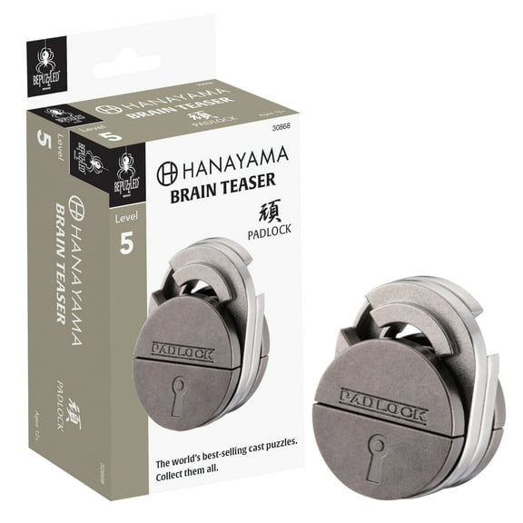 BePuzzled, Padlock Hanayama Metal Brainteaser Puzzle Level 5 Ages 12+