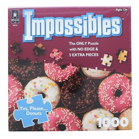 BePuzzled Impossibles Jigsaw Puzzle 1000 Pieces 24"X24"-Yes, Please Donuts