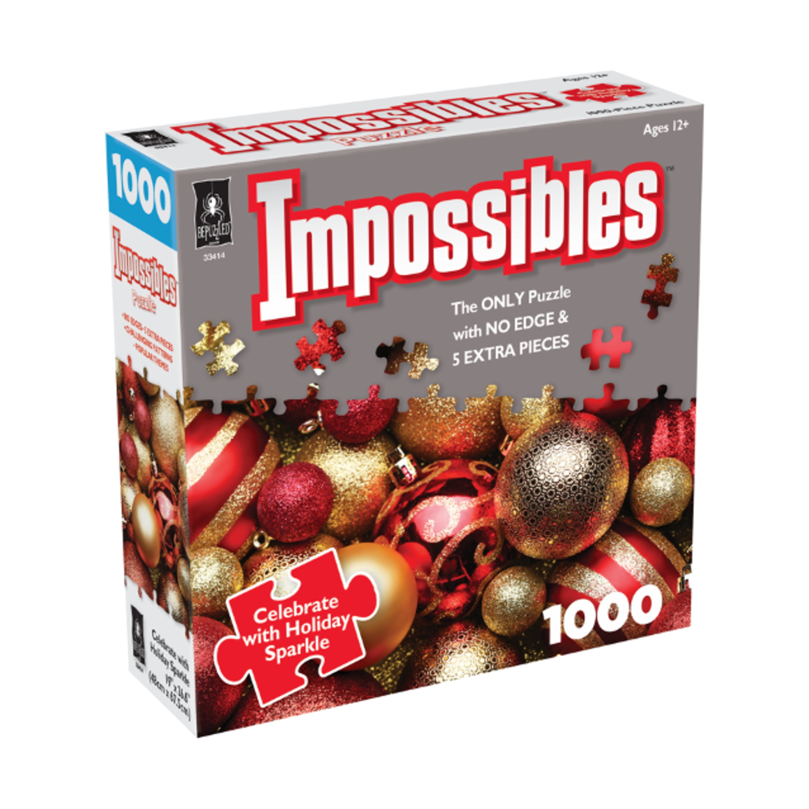 BePuzzled Impossibles Puzzle - Celebrate with Holiday Sparkle