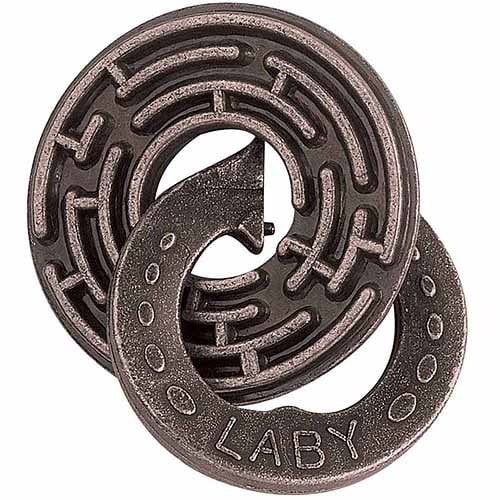 BePuzzled | Labyrinth Hanayama Cast Metal Brainteaser Puzzle Mensa Rated Level 5, for Ages 12 and Up