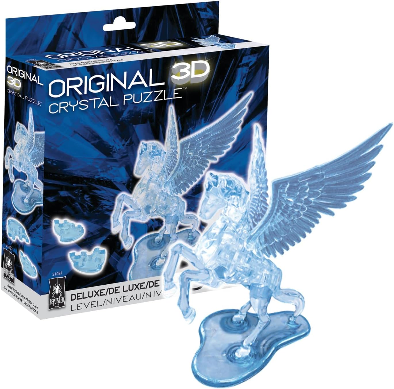 BePuzzled Pegasus Original 3D Deluxe Crystal Puzzle Fun Yet