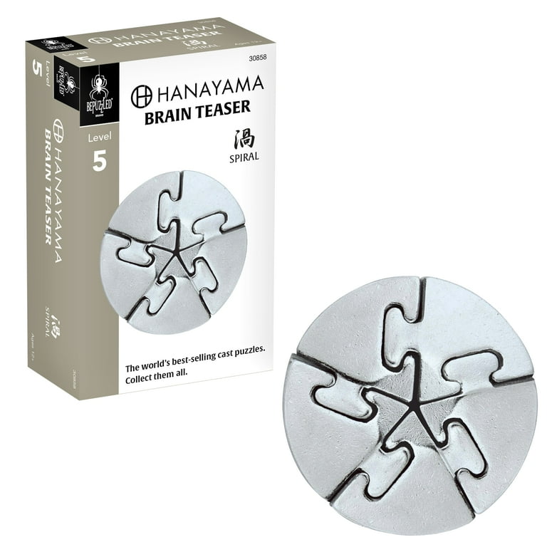 BePuzzled Spiral Hanayama Metal Brainteaser Puzzle Level 5 Ages 12