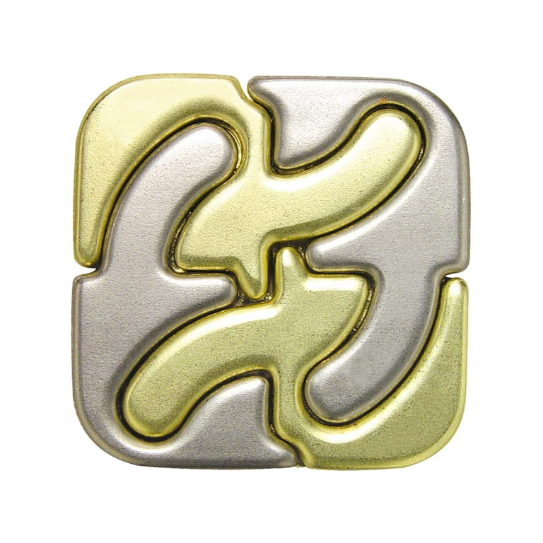 BePuzzled, Square Hanayama Metal Brainteaser Puzzle Level 6