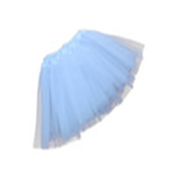 BeQeuewll Women Girl Tulle Dress Adult Tutu 3 Layer mini Skirt