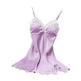 thumbnail image 1 of BeQeuewll Women Pajamas Spaghetti Strap Dress Nightgown Ladies Silk Sleepwear, 1 of 2