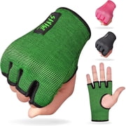 BeSAVAGE Boxing Hand Wraps | Elastic Quick Wraps for Fist Protection in MMA, Muay Thai, Training GreenS/M