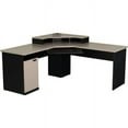 thumbnail image 1 of Hampton corner workstation in Sand Granite & Charcoal, 1 of 4