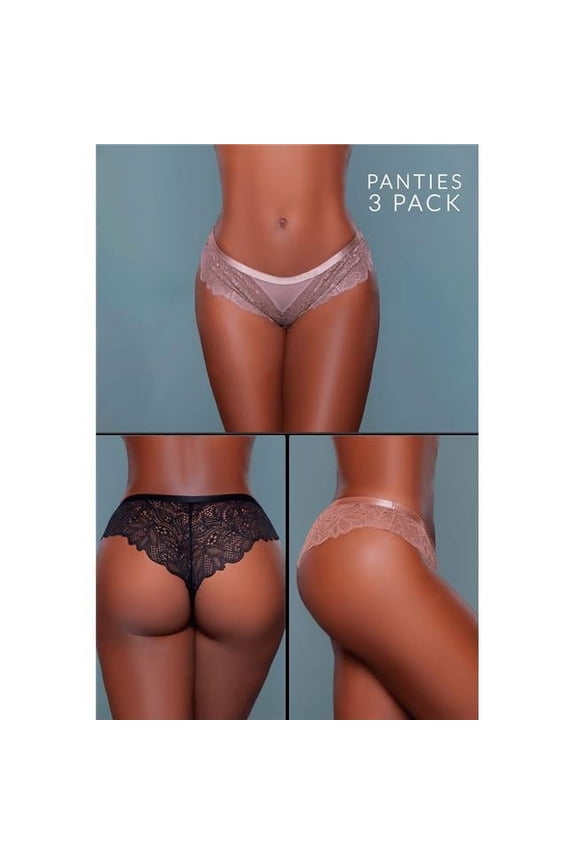 BeWicked Women's Wren Cheeky 3 Pack 2212A3PK