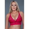 thumbnail image 1 of BeWicked 2217-FUS-36DD V-Neck Bralette Bra, Fuchsia - Size 36DD, 1 of 6
