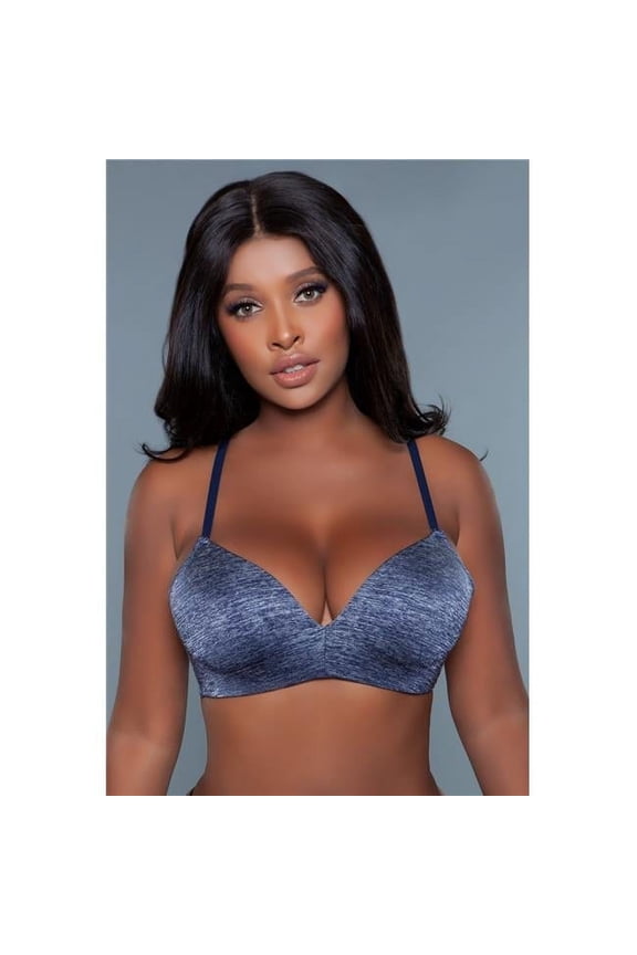 BeWicked 2219-BL-36D Miss Me Bra, Blue - Size 36D