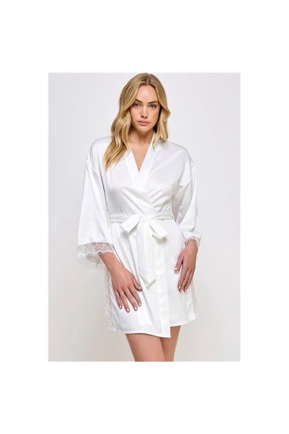 BeWicked Gillian Robe, White - 1X & 2X