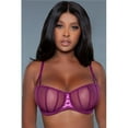 thumbnail image 1 of BeWicked 2228T-32C-PUR Sabrina Bra, Purple - Size 32C, 1 of 5
