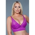 thumbnail image 1 of BeWicked 2217-MG-34D V-Neck Bralette Bra, Magenta - Size 34D, 1 of 6