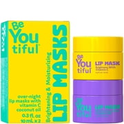 BeYOUtiful Lip Mask Set for teen girls, 2pc