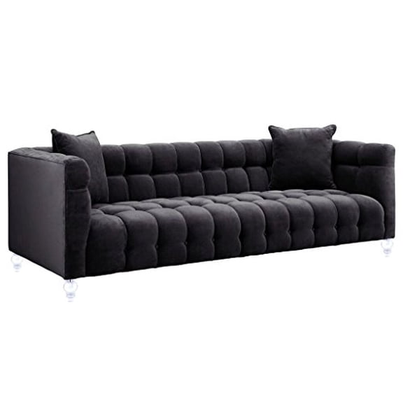 Bea Grey Velvet Sofa