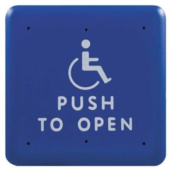 Bea Push to Exit Button,Square,4-1/2in. 10PBS451B