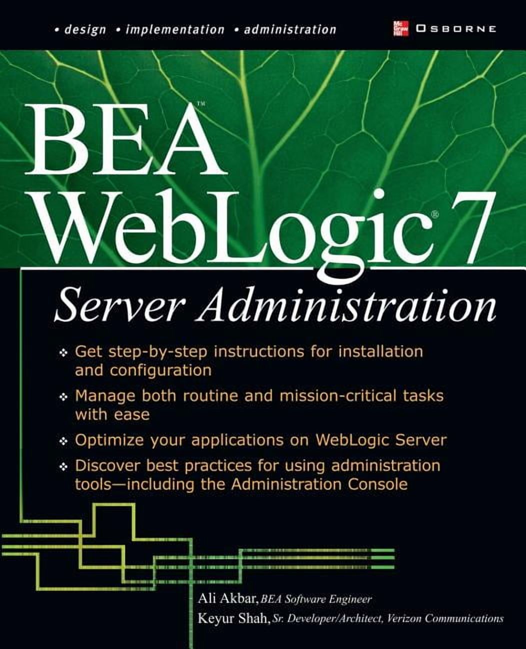 Bea Weblogic 7 Server Administration, (Paperback)