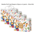 thumbnail image 1 of Beaba Baby Pull-up Diapers Size 6 (33lbs + ), 32 Ct, Jungle Fantasy Diapers, Ultra-Thin & Breathable, 1 of 4