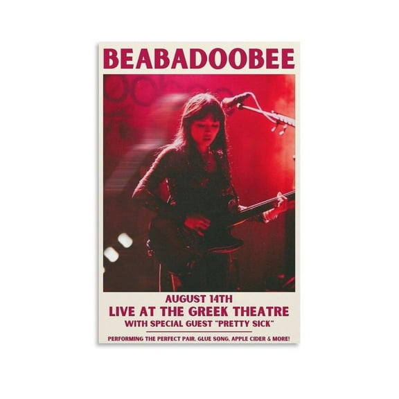 Beabadoobee Live at The Greek Poster Canvas Poster Bedroom Decoration Landscape Office Valentine's Birthday Gift