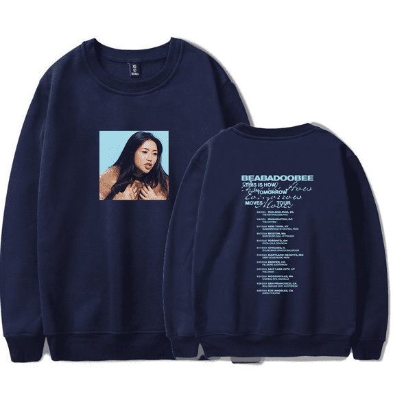 Beabadoobee Merch Hoodie This Is How Tomorrow Moves Tour Long Sleeve Hoodies Album Cover Tracklist For Fans Women Mens Pullover