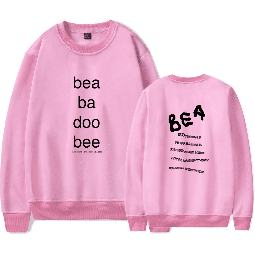 Beabadoobee Merch Long Sleeve Sweatshirt Bea Black Tour Hoodie Crewneck ...
