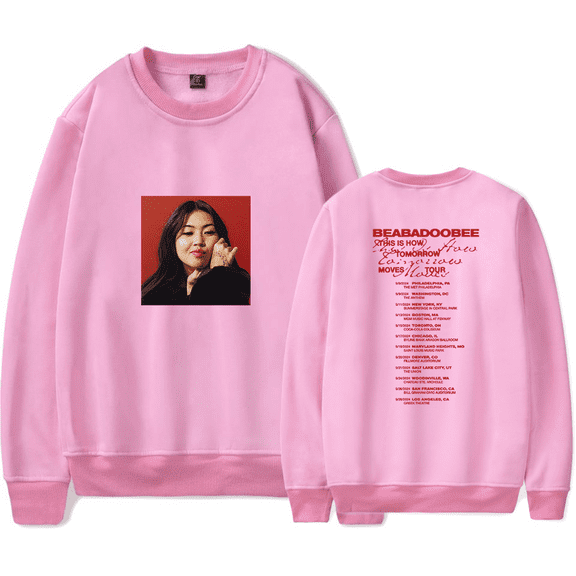 Beabadoobee Merch Sweatshirt This Is How Tomorrow MovesTour Merch Long Sleeve Crewneck Hoodies Album Cover For Fans Women Mens