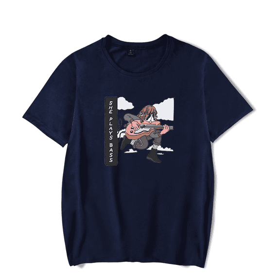 Beabadoobee Merch T-Shirt She Plays Bass Short Sleeve Summer T Shirts Men Women Streetwear Top Tees
