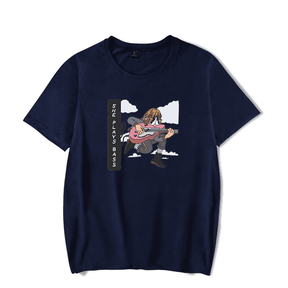 Beabadoobee Merch T-Shirt She Plays Bass Short Sleeve Summer T Shirts Men Women Streetwear Top Tees