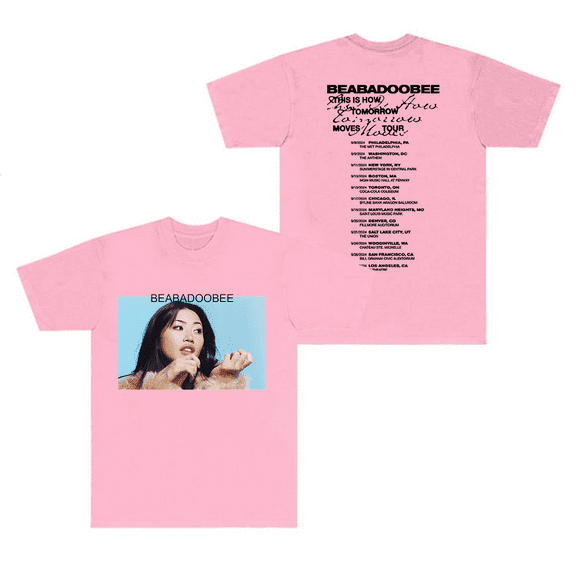 Beabadoobee Merch T-Shirt Tracklist This Is How Tomorrow Moves Tour Short Sleeve T Shirts Album Cover Tees For Fans Women Mens Top