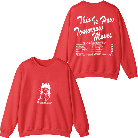 Beabadoobee Merch Tour 2025 Crewneck Sweatshirt Men Women Long Sleeve