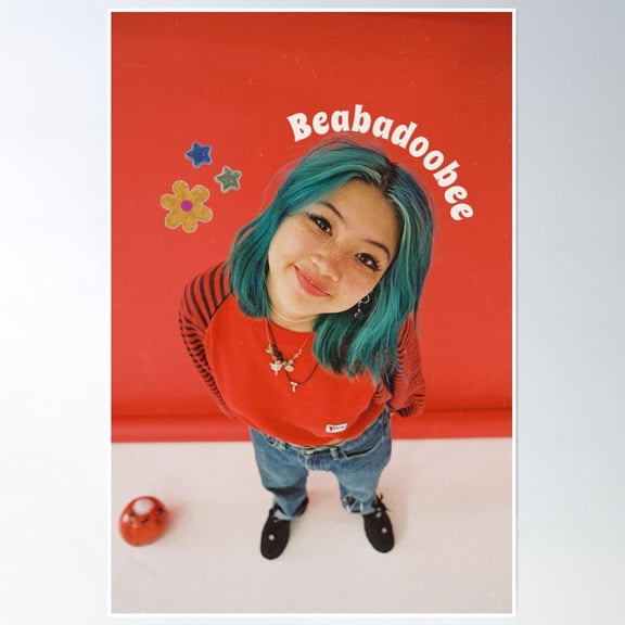 Beabadoobee Sticker Poster Poster Wall Art, Modern Wall Decor, 12x18 UNFRAMED