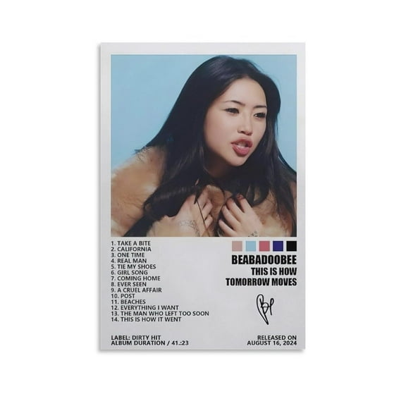 Beabadoobee This Is How Tomorrow Moves Music Album Poster Canvas Wall Art Print For Room Aesthetic And Decor Poster For Bedroom Living Room Bathroom Kitchen Office Deco