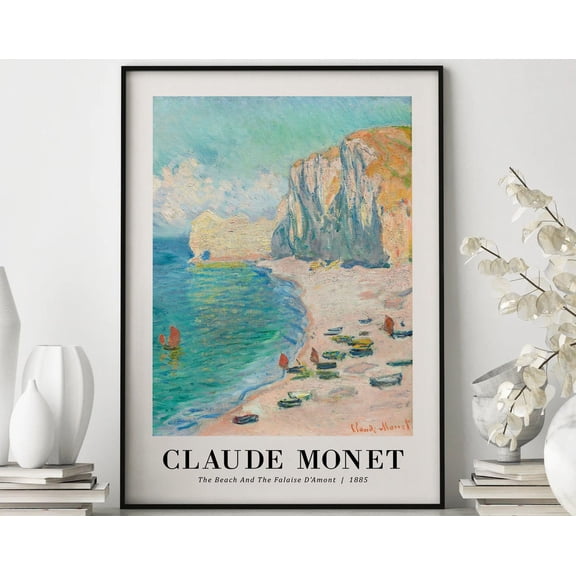The Beach 1885 By Claude Monet Poster, Poster Print, Wall Decor, Art, Impressionism, Beach, Coastal, Monet Art, Fine Art Wall Art, Modern Wall Decor, 24x36 UNFRAMED