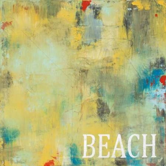 Beach Abstract Canvas Art - Melissa Lyons (24 x 24)