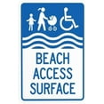 thumbnail image 1 of Beach Access Surface Warning,Private Property Security Metal Signs for Busines Home Outdoor Indoor Road Yard Garage Street Wall Caution Decor 8 x 12 Inch, 1 of 4