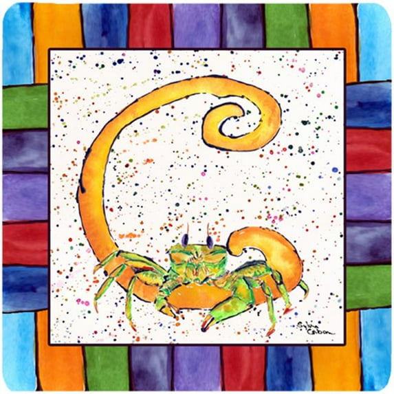 Beach And Seafood Foam Coasters - Set Of 4, 3.5 x 3.5 In.