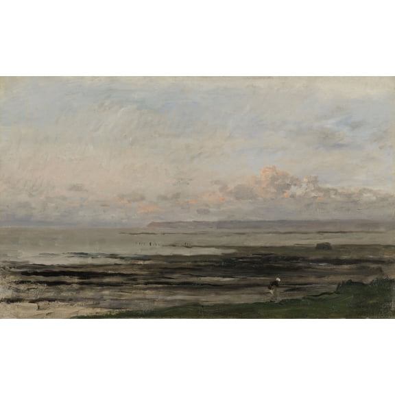 Beach At Ebb Tide Canvas Art - (24 x 18)