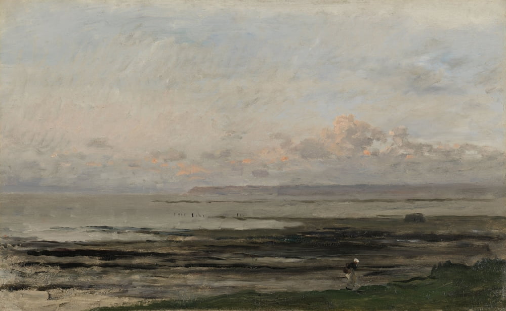 Beach At Ebb Tide Canvas Art - (36 x 24)