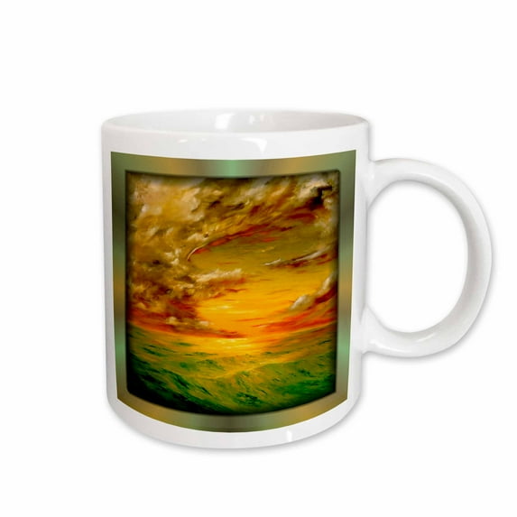 3drose, Beach at Santa Rosa, 15oz Mug