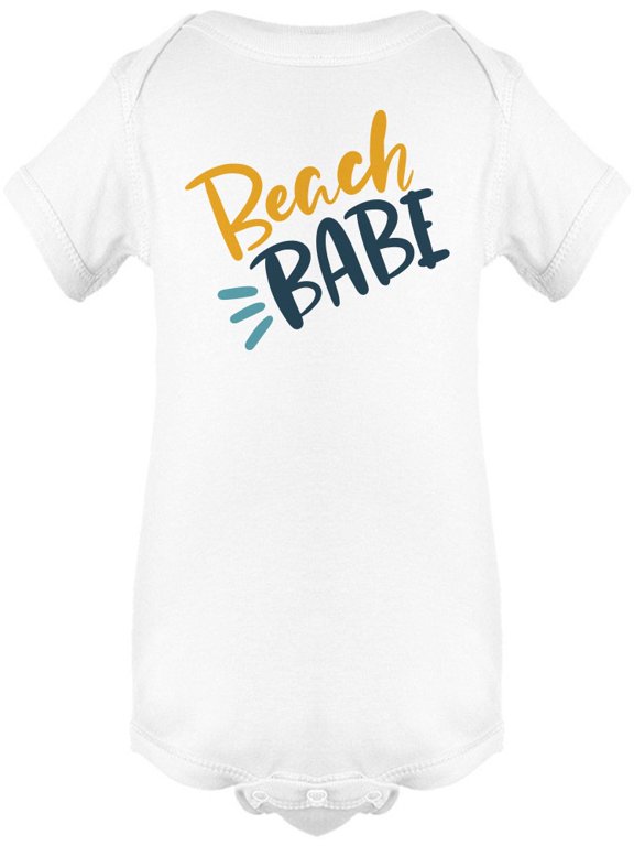 Beach Babe Fun Font Bodysuit Infant -Image by Shutterstock, 6 Months