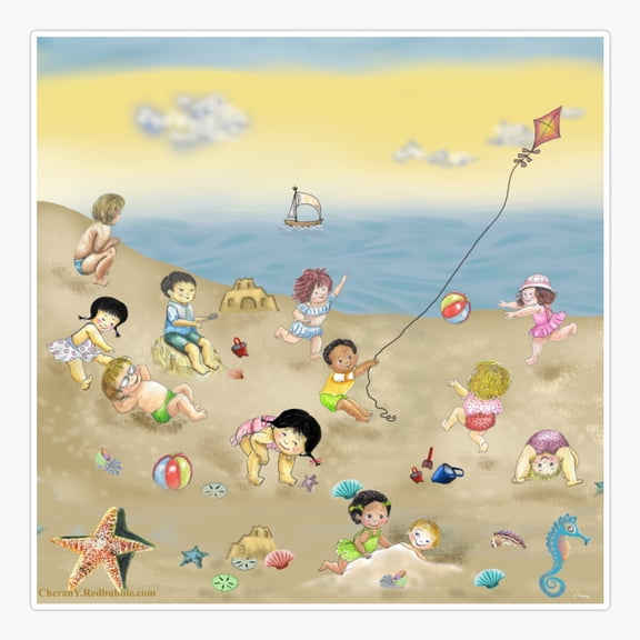 Beach Babies Sticker