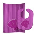 thumbnail image 1 of Beach Baby Girl Shell Baby Bib & Burp Cloth, 1 of 1